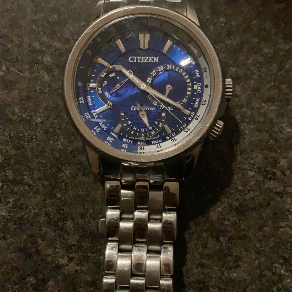 Men’s citizen blue face watch